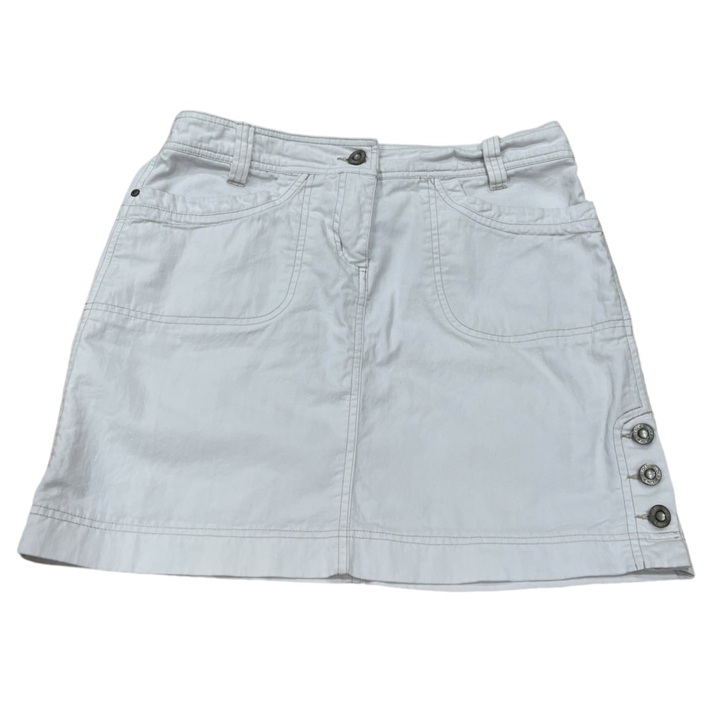 LOLË White Cotton Mini Skirt SZ 6
